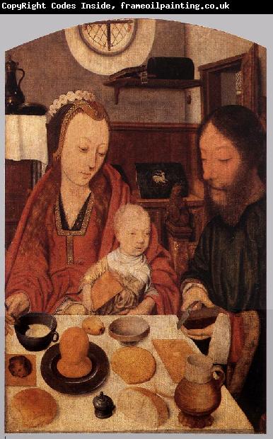 MOSTAERT, Jan The Holy Family at Table ag